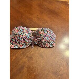 Victoria’s Secret Confetti Bikini Top Size 36D
